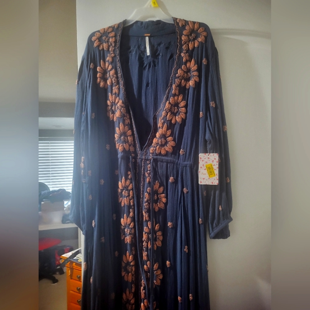 Freepeople dress with tags pink and blue